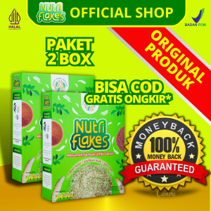2 BOX NUTRIFLAKES ASAM LAMBUNG ORI SEREAL UMBI GARUT Makanan MAAG GERD BPOM ASLI 100% OFFICIAL STORE