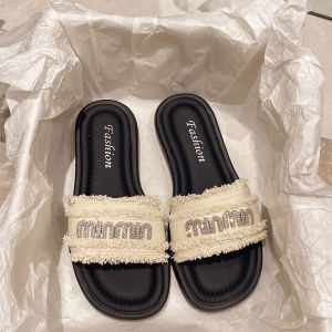 [Free Shipping] WomenS Summer Outdoor Slippers New Fashion Rhinestone Flat Beach Sandals