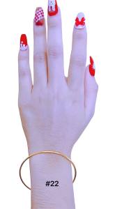 Zihang Jewelry 24K Japan Gold Plated and white gold plated 1 piece Bangle for women