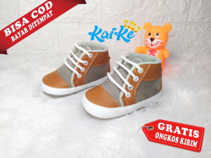 Kaike Gratis Kaos Kaki Sepatu Bayi Laki Laki Prewalker 6 Sampai 12 Bulan Usia 1 Tahun Lucu Casual Berkualitas Garansi MKR 006