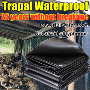 tolda trapal rain cover makapal sale size 19FT X 26FT 12ft x 19ft black tarpaulin trapal tolda waterproof lona cover truck original Rain Covers sun cover pang bubong laminated sack tarp tent tarpulin