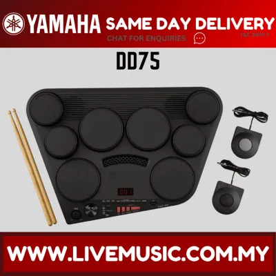 Yamaha DD-75 Portable Digital Drums with S2E And Drum Throne And Accessories ( DD75 / DD 75 )
