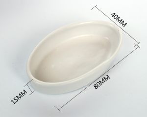 NOMOY PET White Ceramic Reptile Water Bowl NFF-48