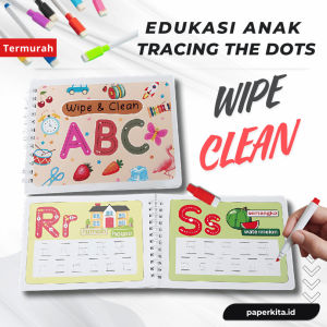 Buku Edukasi Anak Belajar Menulis dengan Metode Tracing Gambar Full Color - Bonus Spidol Bisa Ditulis dan Dihapus