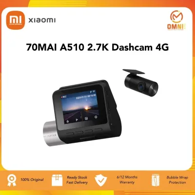 70MAI A510 2.7K Dashcam 4G | 2.7K | DashCam | 1 Year Warranty