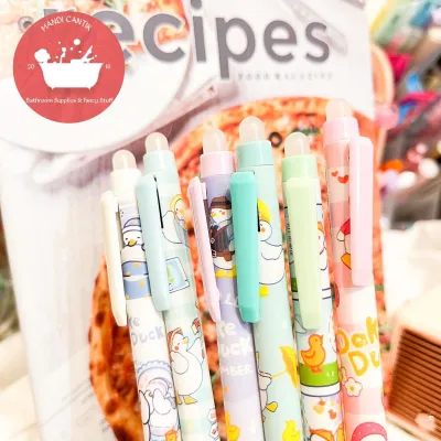 Eraseable pulpen mekanik bisa di hapus bebek beruang duck beArpena pen alat tulis murah unik sekolah kantor warna pastel kado unik hadiah ulang tahun