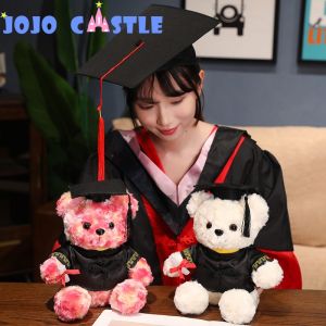 JOJO CASTLE Graduation Soft Toy New Graduation Teddy Bear 25cm Kawaii Doctor Bear Plush Toy Soft Stuffed Teddy Bears Plushies Doll Party Decor Student Graduation Gifts Souvenir Gifts for Children 毕业玩偶 毕业礼物