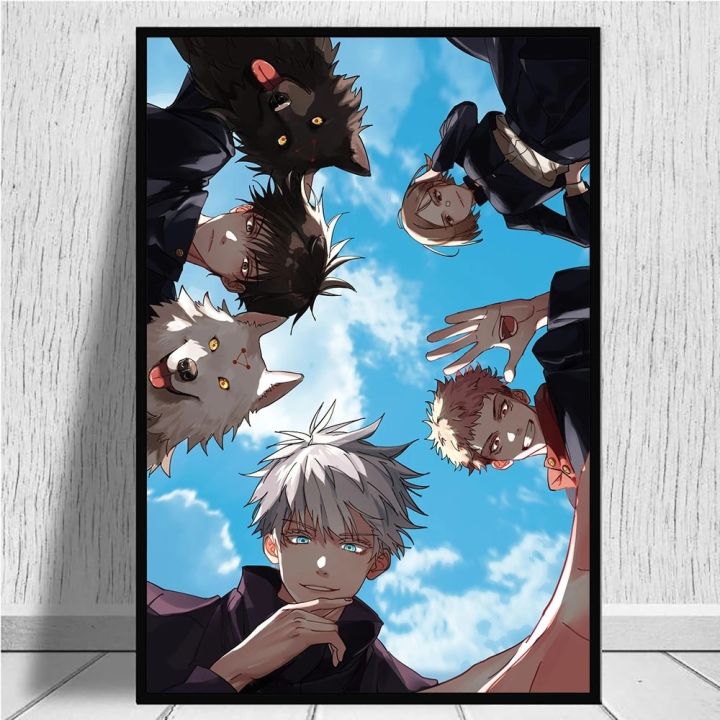 Anime Nhật Bản jujutsu kaisen Poster nhân vật yuji itadori vẽ tranh in ...