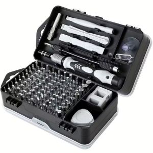 MIIQNUS Độ chính xác Bộ tua vít 115 trong 1 Chống ăn mòn Đầu vít từ tính Bộ tua vít từ tính Đa chức năng Đầu vít Torx  Triwing Bộ dụng cụ sửa chữa Sửa chữa máy ảnh