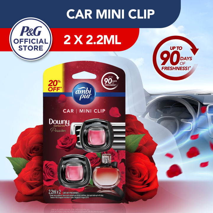 Ambi Pur Car Mini Clip Downy Passion Inspiration Car Air freshener 2
