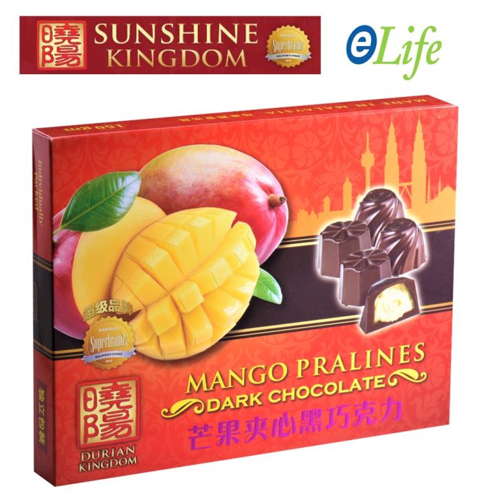 Durian Kingdom Award Winning Brand Premium Quality Mango Pralines Dark ...