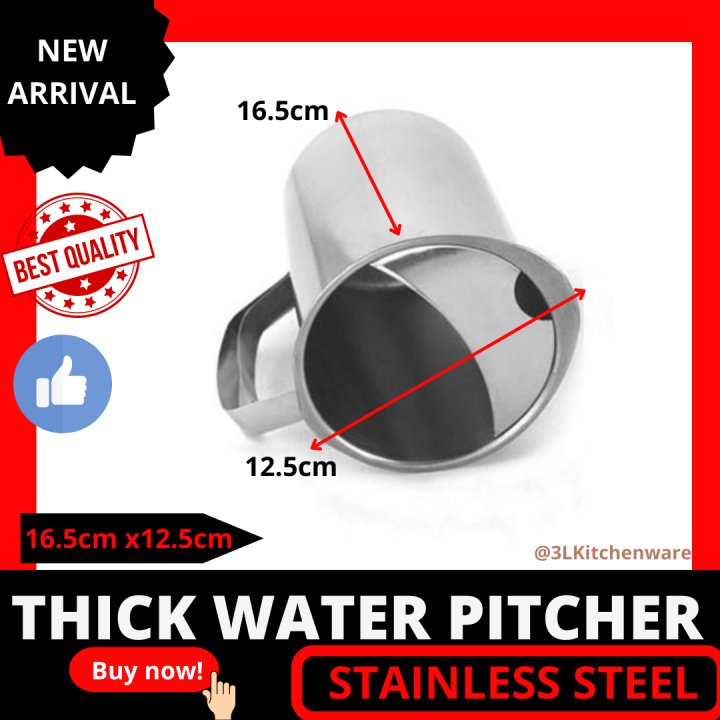 304 Stainless Steel High Quality Water Pitcher Jugs for Restaurant