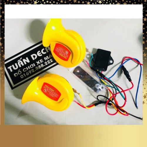 Còi ngân 24v - 12v xe tải  kèn ngân  7 tiếng cực bền