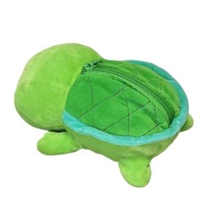 กระเป๋าปากกาการ์ตูนลายเต่าสำหรับนักเรียนเด็กผู้หญิงกล่องดินสอกระเป๋าใส่ดินสอกระเป๋าเครื่องสำอางสำหรับเดินทางกระเป๋าเก็บของ