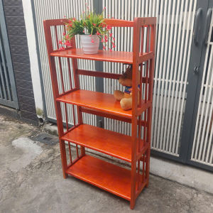 Kệ sách 4 tầng sâu 28cm ngang 64 cm cao 120cm gỗ cao su bóng đẹp đã xử lý tẩm sấy chống mối mọt bền hơn nhiều so với gỗ thông và MDF. Đa năng dễ di dời.tháo ráp.