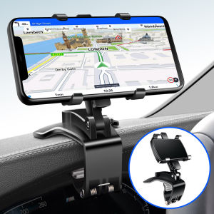 Universal Dashboard Car Phone Holder Easy Clip Mount Stand GPS Display Bracket Car Front Support Stand for iPhone Samsung Xiaomi Huawei