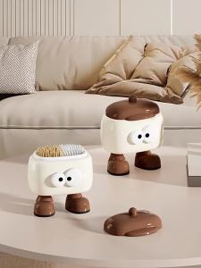 xpkQ Lovely Paper Hotel KTV Toothpick Dispenser Desktop Coffee Table Paper Storage Tissue Boxes Home Decoration Z4K2H