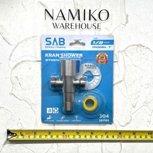 stop kran shower stainless steel SAB 1/2 inch T F