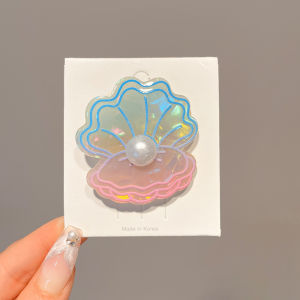 Tooyoo Fancy Starfish Shell Hair Clip Sweet Girl Duckbill Clip Pearl Hair Clip Cute Bangs Clip