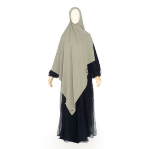 Nusseyba - Saila Pashmina Instan - Pastan Jumbo Thuba Anti UV by Sultan - Outfit Hijab Syari Muslimah Adem Flowy - Free Cadar Tali - Nyaman Haji & Umroh
