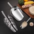 Sendok Skop Es Batu Stainless Tebal  / Sekop Es /Sekop Tepung /Sekop Beras Stainless 8 INCH 9INCH 10INCH. 