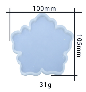 Sakura Mat/Tray Coaster Resin Casting Mold Silicone Tray Mold Making Epoxy Mould Craft DIY Coaster Mold