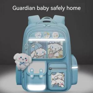 CJY SHOP#509 Fashion KIDS multi-pocket primary school 17inches backpack decorated with 3D cartoon character design.