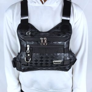 Tas Dada Kulit PU Leather Merk Polo Amstar Best Quality Tas Selempang Dada Chest Bag Tas Rompi Tas Sepeda Tas Tactical Tas Selempang Anti Air