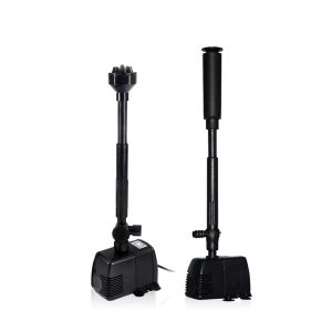 แอ่งน้ำน้ำตกปั้มน้ำพุตู้ปลาน้ำพุปั๊มน้ำสำหรับสระน้ำกลางแจ้งและสวนหินปั้มน้ำพุมีหัวฉีด3/5แบบสำหรับตู้ปลาการไหลแบบปรับได้ตัวกรองสปริงเกลอร์น้ำพุ Hiasan Taman Rumah น้ำตก