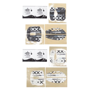 Mouse Grip Tape Silicone Side Sticker Pre-Cut for Ninjusto V2 Mouse Skin Stickers Adhesive and Sweat Proof