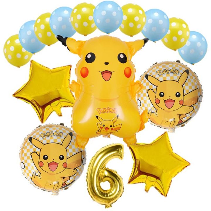 Bouquet de globos Pokémon  Pokemon party decorations, Pokemon party, Party  decorations