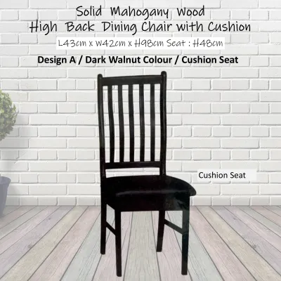 HM Many Designs Solid Mahogany Wood Dining Chair / Stool / Bench In Cherry & Walnut Color