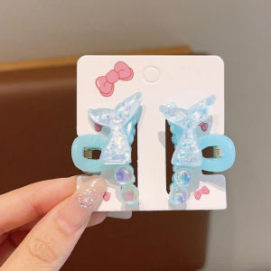Tooyoo Children Mermaid Hair Claw Clip Small Headdress Little Girl Side Clip Princess Style Bangs Clip