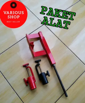 PAKET HEMAT Alat Pres Ban Tubelles dan Treker Shockbreaker Depan PRESS BAN