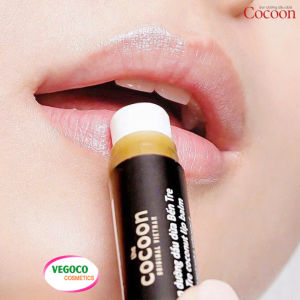 Son dưỡng dầu dừa Bên Tre Cocoon 5g dưỡng ẩm chống khô môi giúp môi mềm mượt căng mọng/ Ben Tre coconut lip balm
