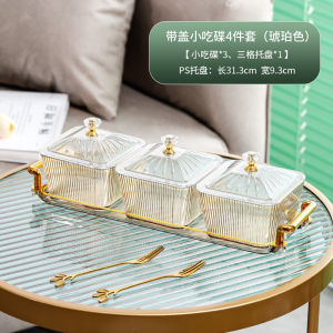【SG Dliver】 Fruit Plate Removable Serving Dishes with Lid Fruit Plate Organizer Divided Serving Tray Fruit Platter