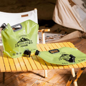 【สินค้าพร้อมส่ง】กระเป๋าใส่น้ํา ตั้งแคมป์ถุงน้ำ 8L ความจุขนาดใหญ่พับตั้งแคมป์ถุงน้ํา พับถุงน้ำหนาสำหรับกิจกรรมกลางแจ้ง