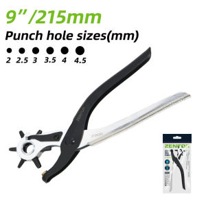 ZENTOR Adjustable Belt Hole Puncher 2-4.5mm – Penebuk Lubang Kulit & Tali Pinggang Heavy Duty
