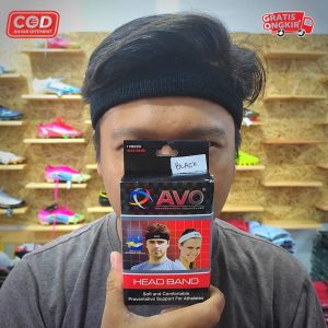 Headband AVO Head Band Hairband Ikat Kepala Running Olahraga Gym Sport