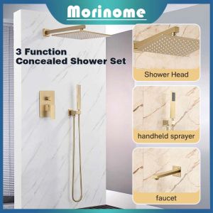 SUS304 stainless steel built-in shower portable shower set bathroom rain shower set with faucet