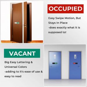 PL BO Vacant In Use Sign Occupied Vacant Door Signs Privacy for Home and Office