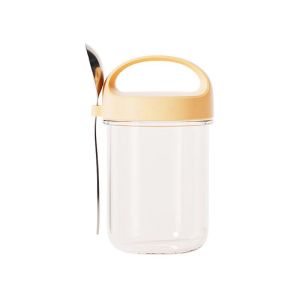 430ML Oat Cup with Spoon Airtight Yogurt Oatmeal Cup Gradient Portable Salad Cup Leakproof
