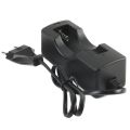 Charger Baterai 18650 1 Slot 1A dg Kabel AC 220V Cas Baterei Senter Police Swat Battery Batrei Batre. 