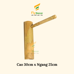 Ốp tre treo đèn gắn tường gắn cột dành cho đèn lồng mây tre đan