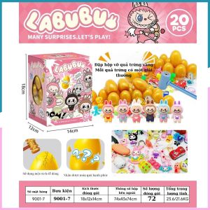 Đồ chơi đập trứng vàng bất ngờ blinbox Kurumi Labubu Caybara dành cho bé - Tiệm Nhà Sóc