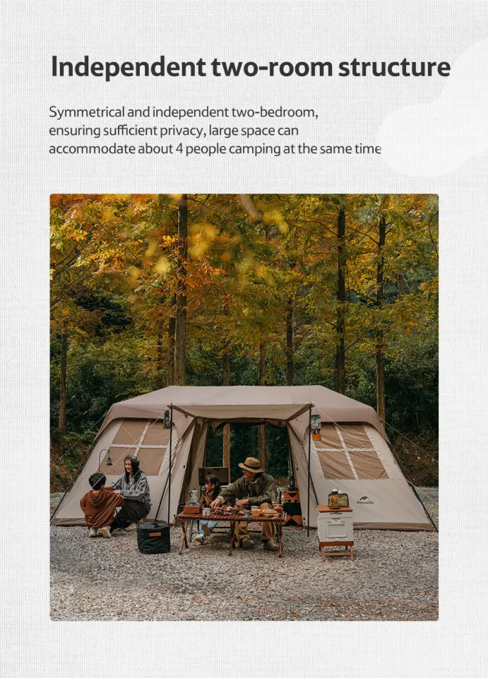Naturehike Village 17 Automatic Tent 4-Person Aluminium Pole Tent