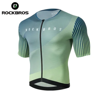 ROCKBROS Áo Thi Đấu Đạp Xe Dòng Mùa Xuân Đặc Trưng Quần Áo Đạp Xe Thoáng Khí Mùa Hè Nhanh Khô Cắt Âm Thanh Nổi 3D Cho Nam Bộ Đồ Xe Đạp Phản Quang Ngắn Tay Co Giãn Vừa Vặn