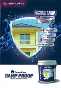 Asian Paints Damp Proof Silikon Base Waterproofing untuk Area Terendam Bisa Cat Perlindungan Tahan Air Bahan Silikon Keamanan dan Kualitas