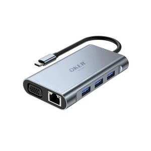🆕มาใหม่ 🚀ส่งเร็ว🚀 OKER OE-7110 TYPE-C MULTI-PORT ตัวแปลง USB-C 7 in 1 มัลติพอร์ตฮับ รองรับการชาร์จได้ถึง 100W HDMI 4K