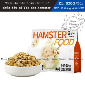 Thức ăn nén hoàn chỉnh có chứa dầu cá Yee cho hamster